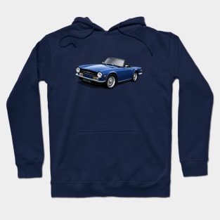 Triumph TR6 in dark blue Hoodie